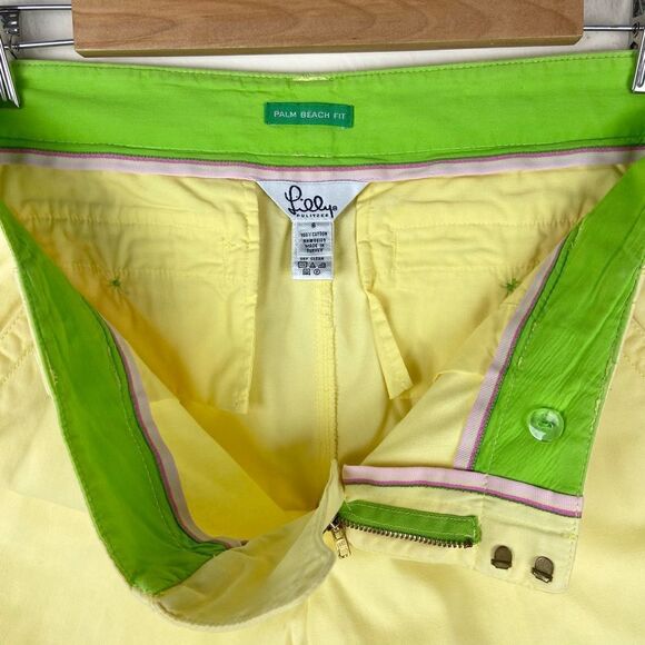 Lilly Pulitzer Palm Beach Fit Crop Straight-Leg Pant - Yellow - Picture 7 of 7